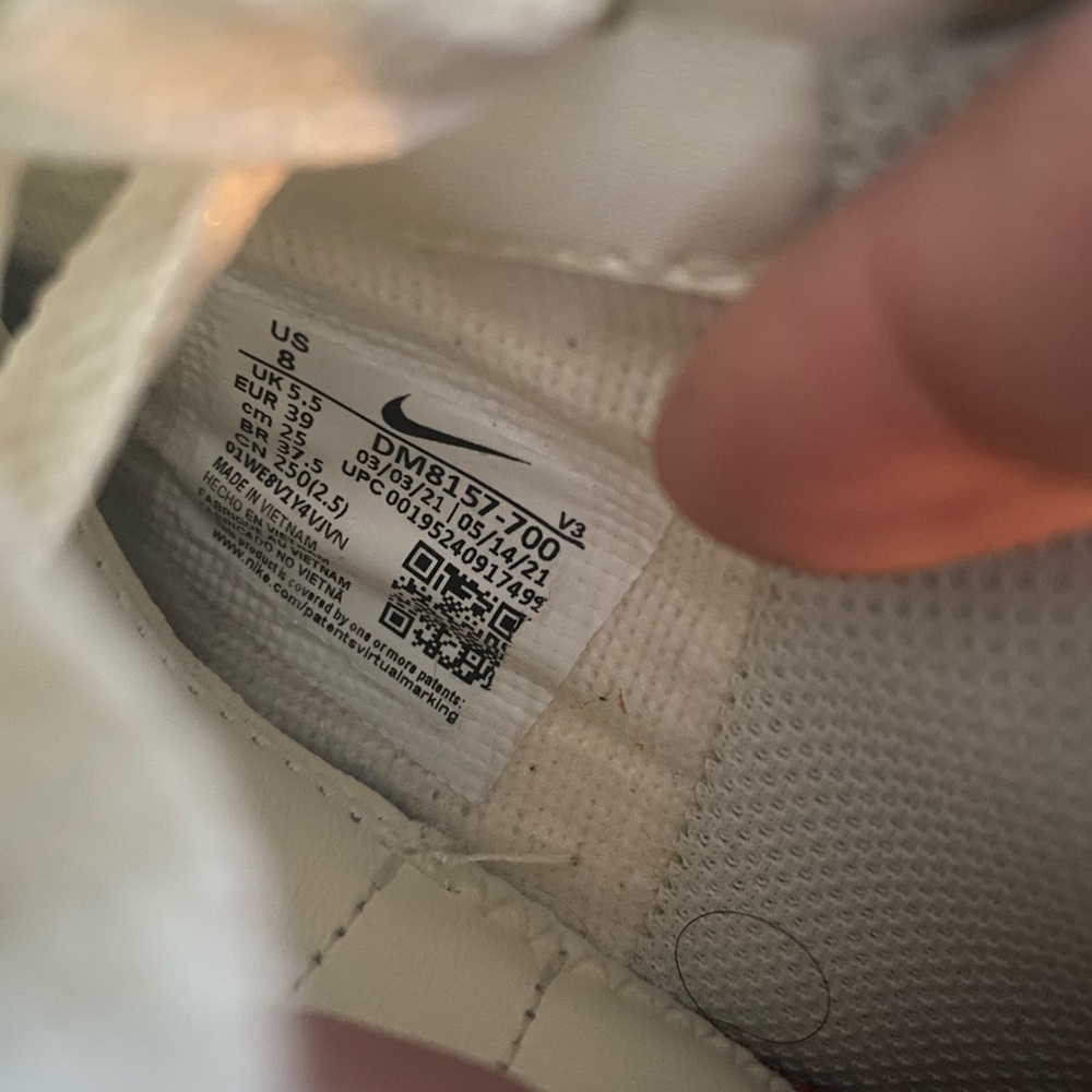 Nike Air Force 1 Low Pink and White Women's Shoes - Picture 9 of 11